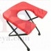 OkaeYa Surgical Round Plastic Commode Seat Foldable Stool, Black